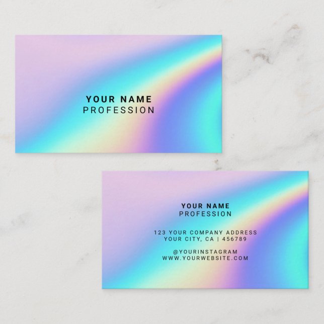 transparent holographic business cards Transparent holographic laminate pouch for certificate/business card –  KingTo Printing main image 0
