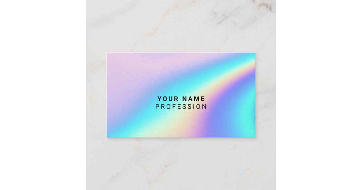 Custom Holographic Business Card Zazzle