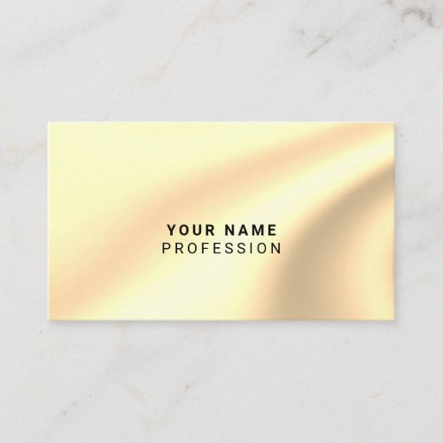 Custom holographic gold business card