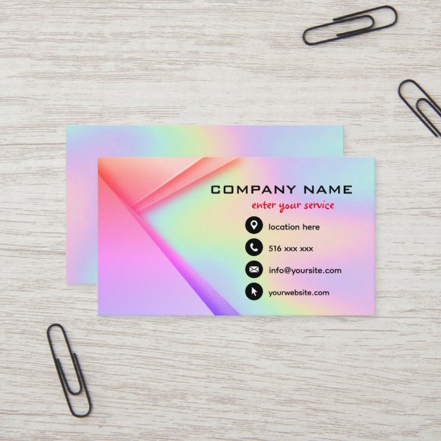 business card holographic Plastic Business cards with Holographic Foils – BcardsCreation