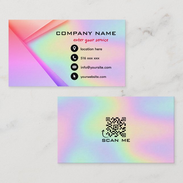 Custom holographic hologram business card | Zazzle