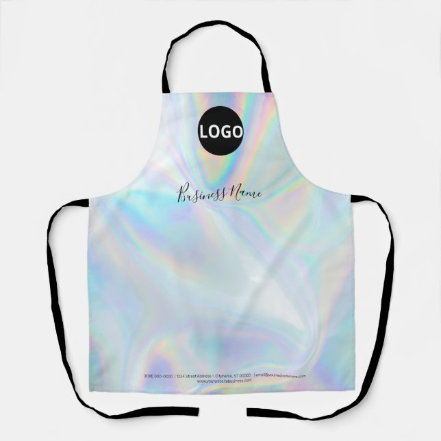 Custom Holographic Logo  Apron (Front)