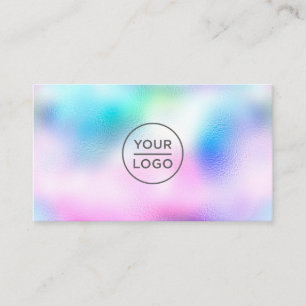Custom holographic logo business card