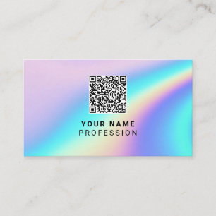 Custom Holographic Qr Code Business Card