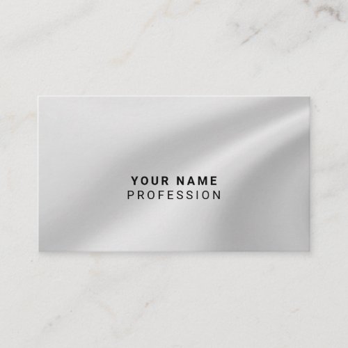 Custom holographic silver gray business card