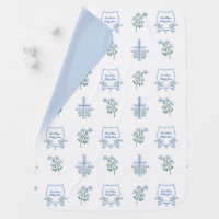 Custom Holy Baptism First Communion Floral Baby