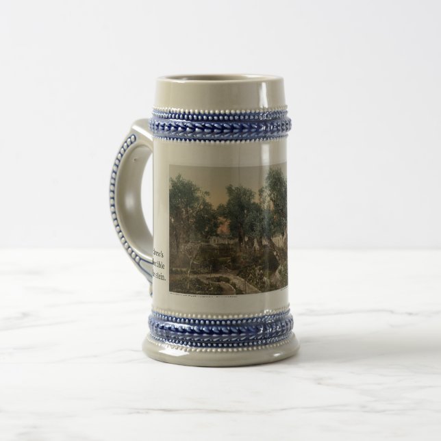Custom Holy Land Beer Stein Mug (Front Left)