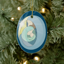 Custom Holy Night Ceramic Ornament