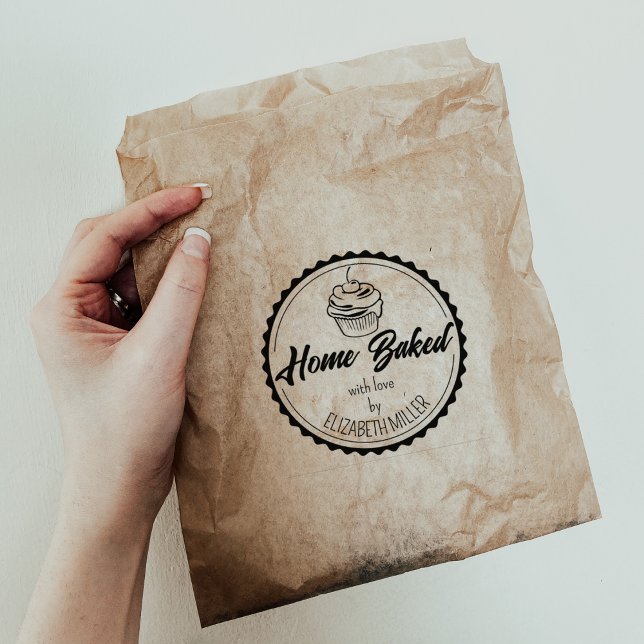 Custom Home Baked Promotional Business Rubber Stamp (Creator Uploaded)