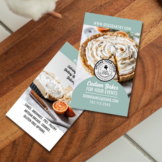 Custom Home Bakery Photo Business Card (Creator Uploaded)