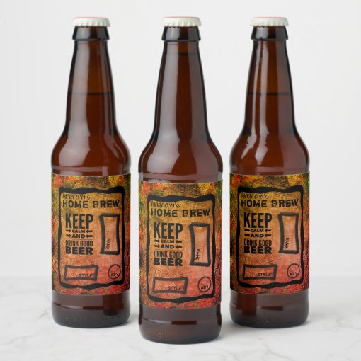 Custom Home Brew Beer Bottle Labels | Zazzle