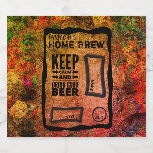 Custom Home Brew Beer Bottle Labels Zazzle