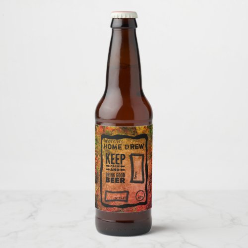 Custom Home Brew Beer Bottle Labels