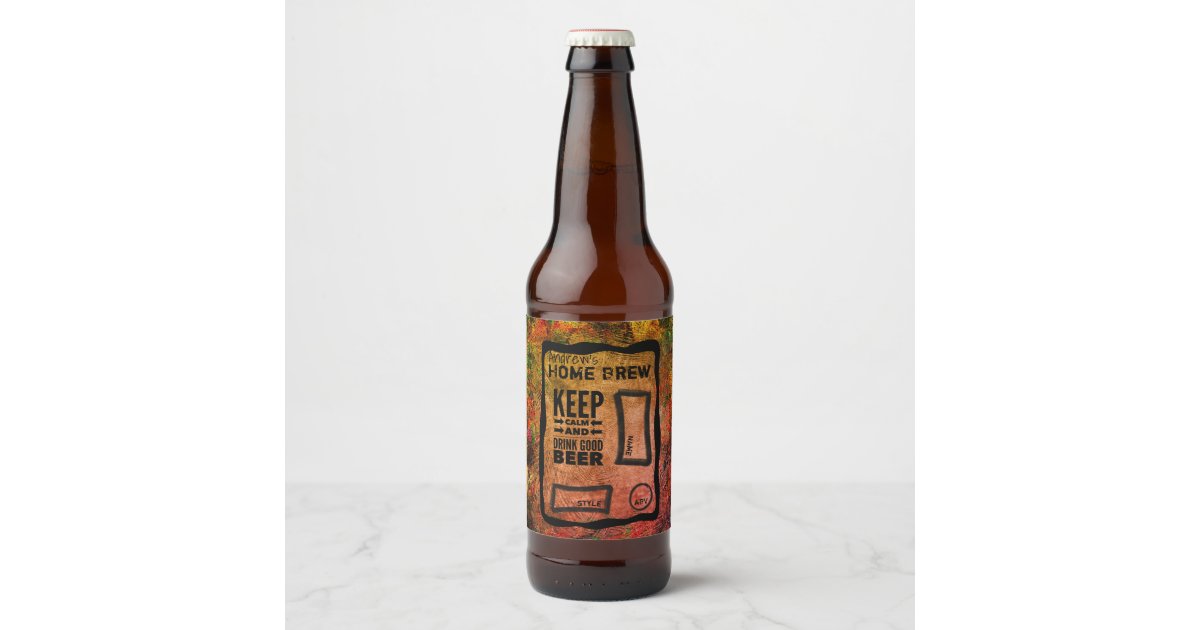 Custom Home Brew Beer Bottle Labels | Zazzle