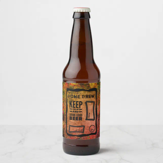 Custom Home Brew Beer Bottle Labels Zazzle