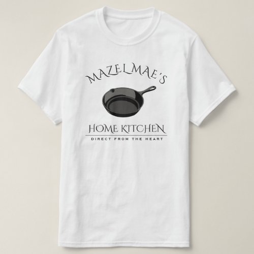 custom home kitchen cast iron pan T_Shirt