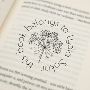 Custom Home Library Self-inking Stamp