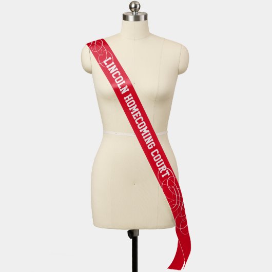 Custom Homecoming | Event Party Sash (Mannequin)