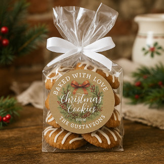 Custom Homemade Christmas Cookies Label Roll