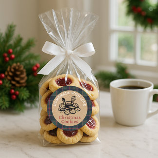 Custom Homemade Christmas Cookies Label Roll