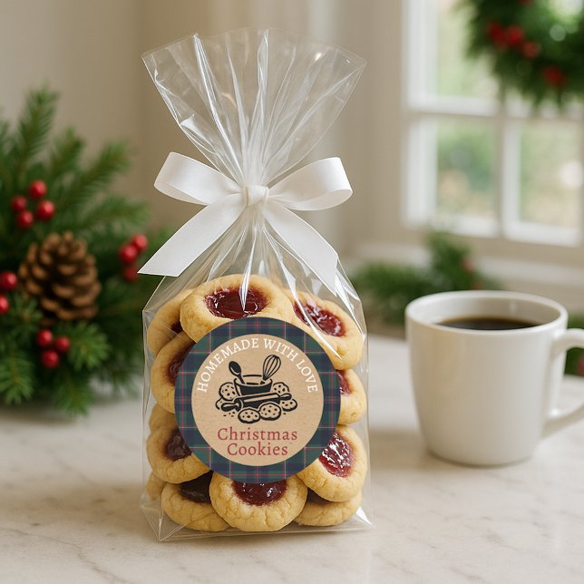 Custom Homemade Christmas Cookies Label Roll (Creator Uploaded)