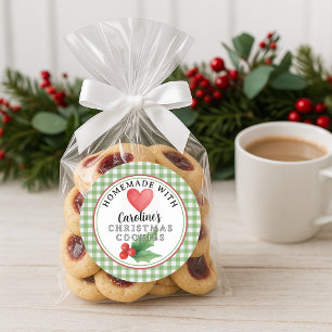 Custom Homemade Christmas Cookies Label Roll