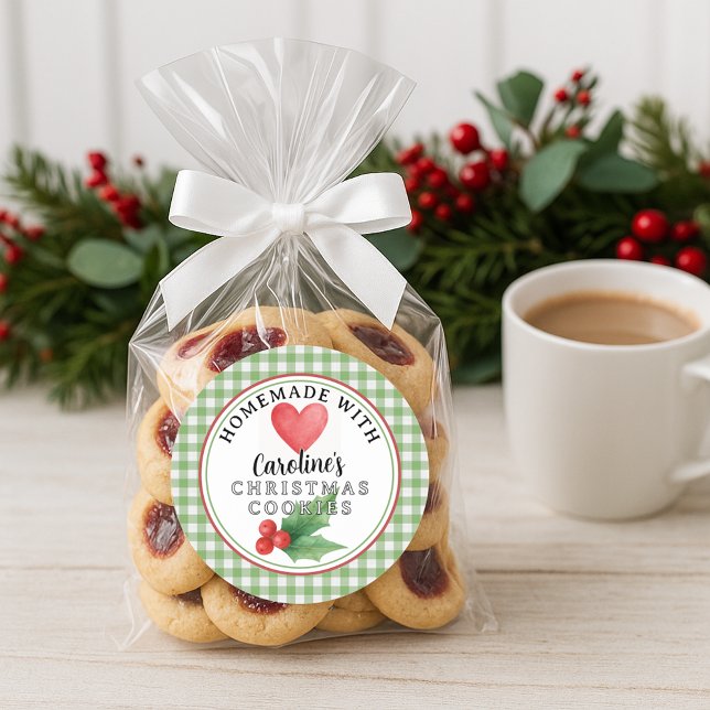 Custom Homemade Christmas Cookies Label Roll (Creator Uploaded)