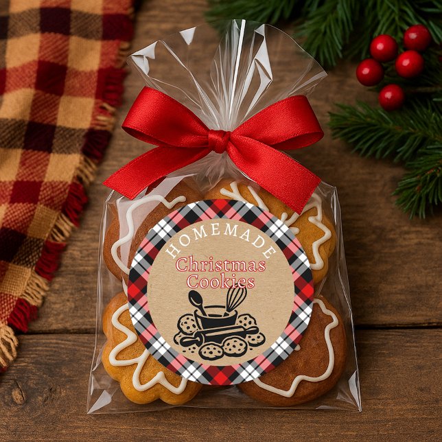 Custom Homemade Christmas Cookies Label Roll (Creator Uploaded)