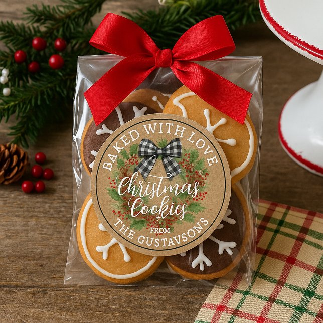 Custom Homemade Christmas Cookies Label Roll (Creator Uploaded)