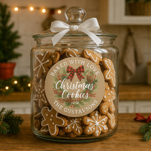 Custom Homemade Christmas Cookies Label Sheet