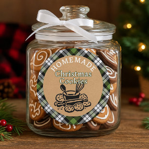 Custom Homemade Christmas Cookies Label Sheet