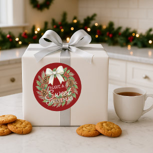 Custom Homemade Christmas Cookies Label Sheet