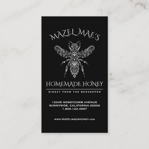 Custom Homemade Honey Business Card