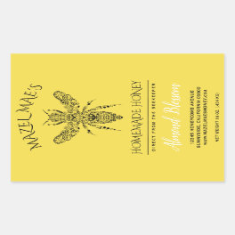 Custom Homemade Honey Flavor Labels