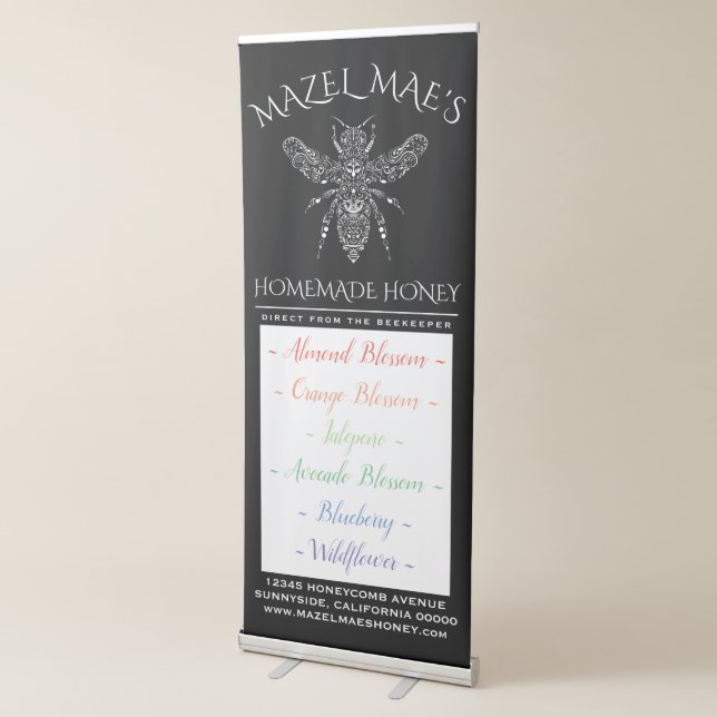 Custom Homemade Honey Flavors Retractable Banner (3/4)
