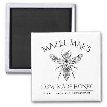 Custom Homemade Honey Magnet by identica at Zazzle