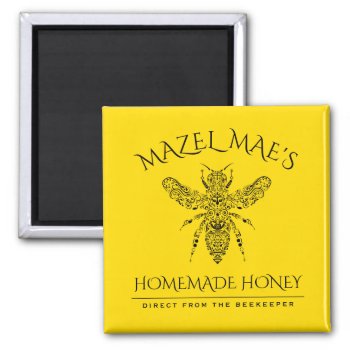 Custom Homemade Honey Magnet by identica at Zazzle