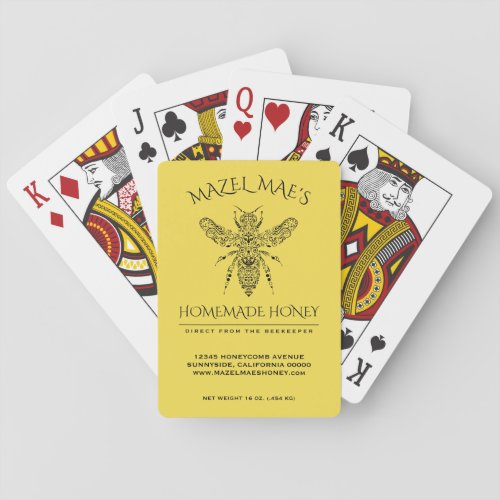 Custom Homemade Honey Playing Cards