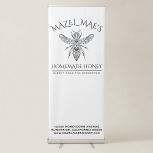 Custom Homemade Honey Retractable Banner