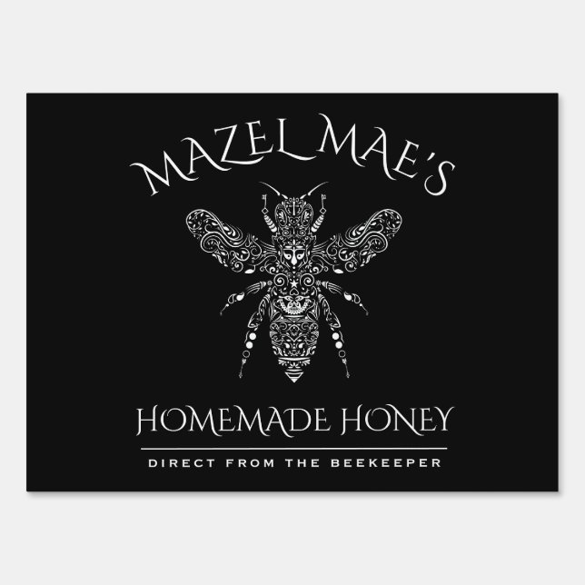 Custom Homemade Honey Sign (Front)