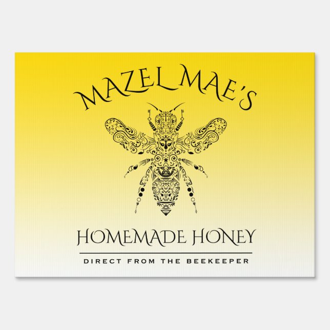 Custom Homemade Honey Sign (Front)