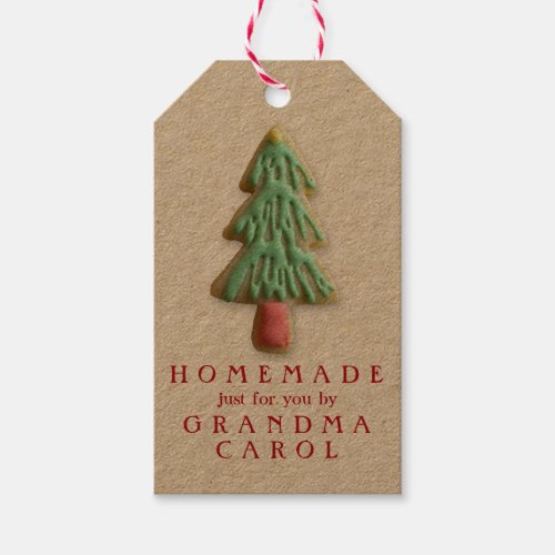 Custom Homemade Just For You Christmas Gift Tags