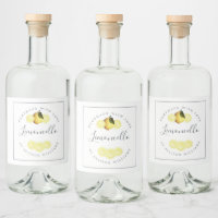 Custom Homemade Limoncello Label