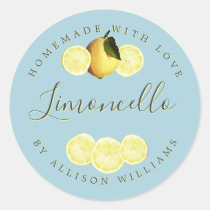 Custom Homemade Limoncello Label