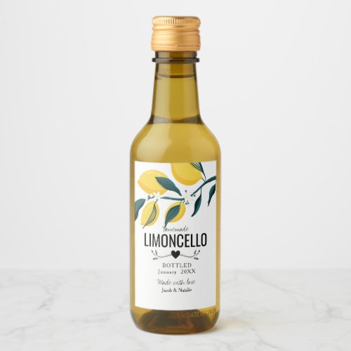 custom homemade limoncello wedding favor liquor b wine label