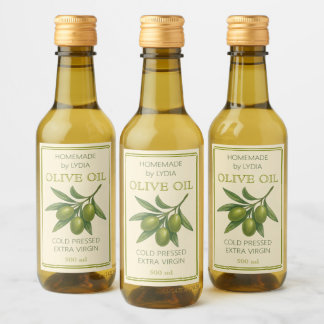Custom Homemade Olive Oil Label