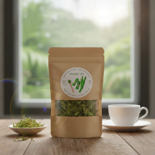Custom Homemade Pandan Tea Round Label Sticker