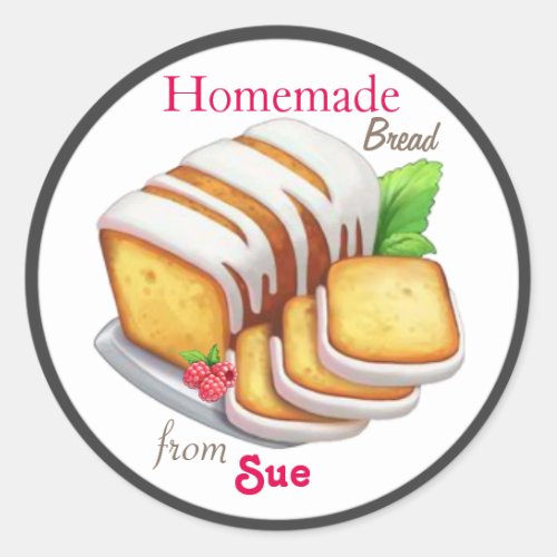 Custom Homemade Quick Bread Stickers