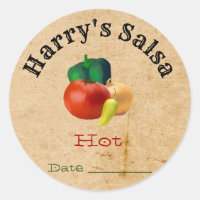 Custom  Homemade Salsa Stickers