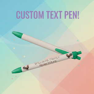 Custom Homestead Name with Roosters Pen